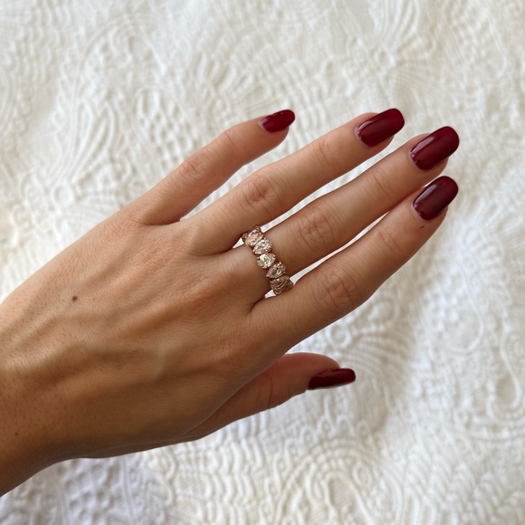 NWT Swarovski Vittore Rose Gold Eternity Band Ring - Picture 4 of 10